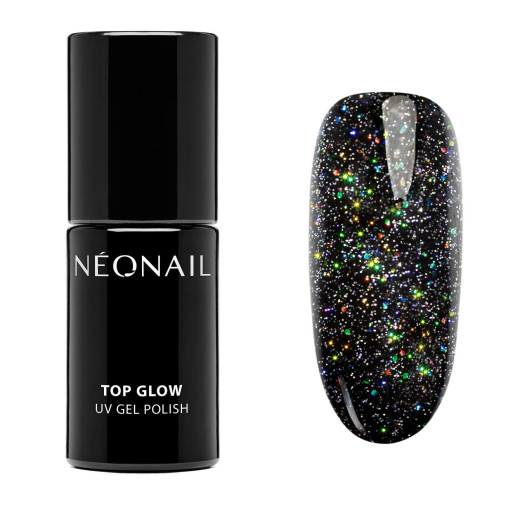 Gelový top 7,2 ml Top Glow Multicolor Holo