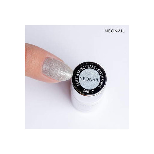 Gelová báze Glitter Effect Base Silver Shine 7,2 ml