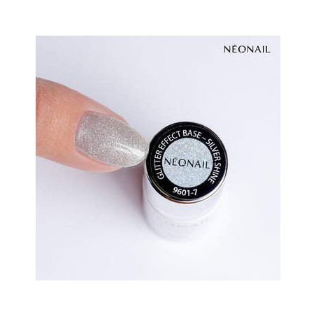 Gelová báze Glitter Effect Base Silver Shine 7,2 ml