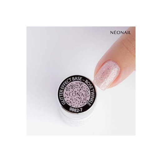 Gelová báze Glitter Effect Base Rose Twinkle 7,2 ml