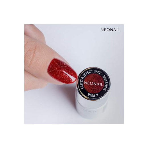 Gelová báze Glitter Effect Red Shine 7,2 ml