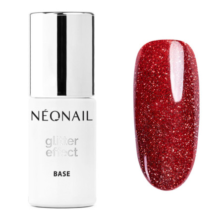 Gelová báze Glitter Effect Red Shine 7,2 ml