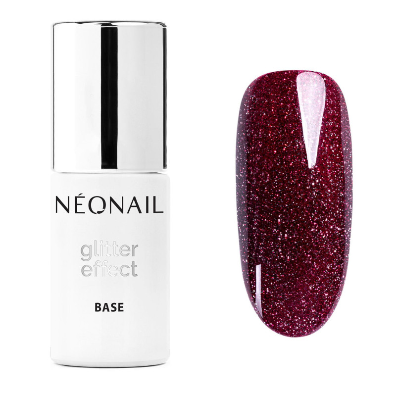 Gelová báze Glitter Effect Base Burgund Shine 7,2 ml