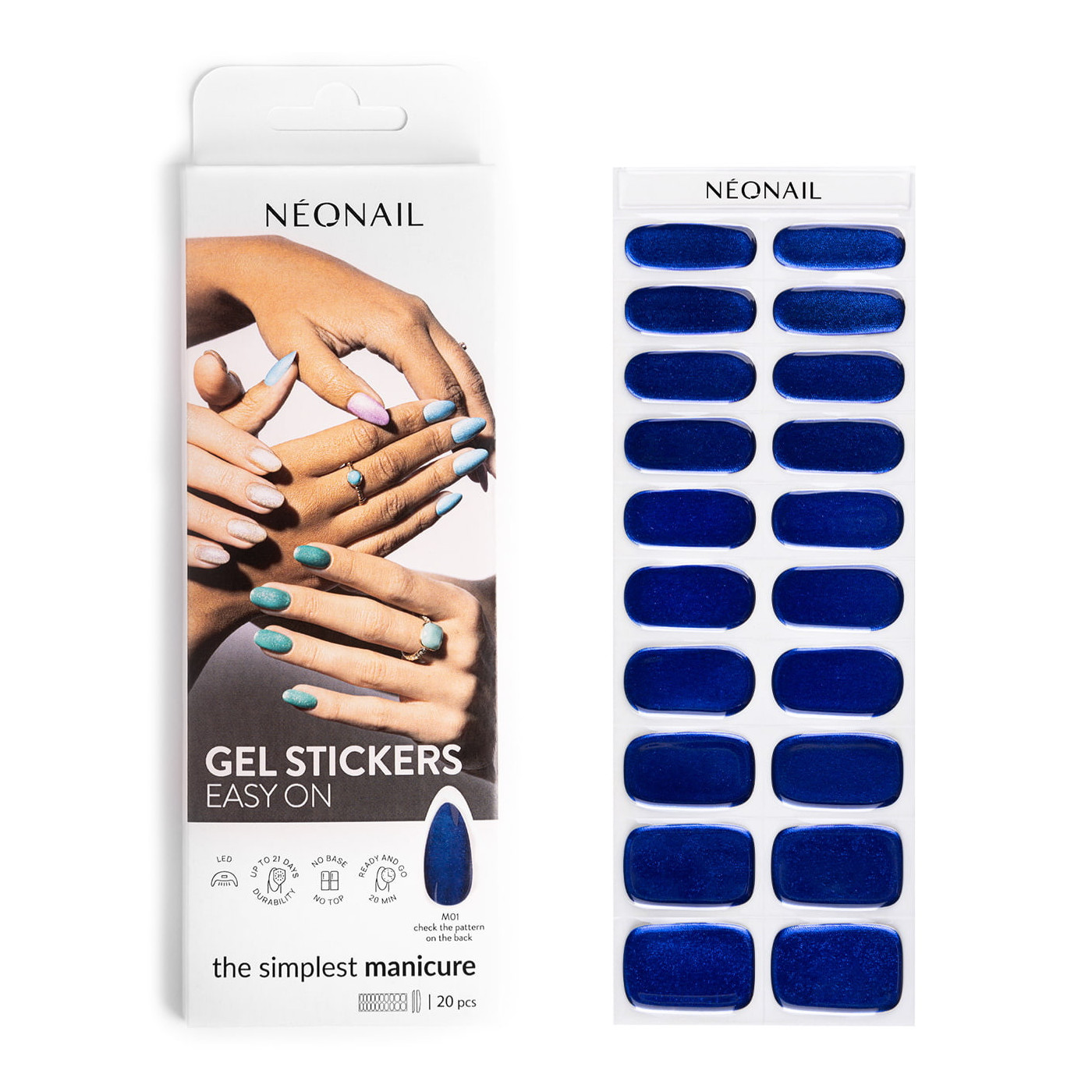 Gel laky v nálepce GEL STICKERS EASY ON M01