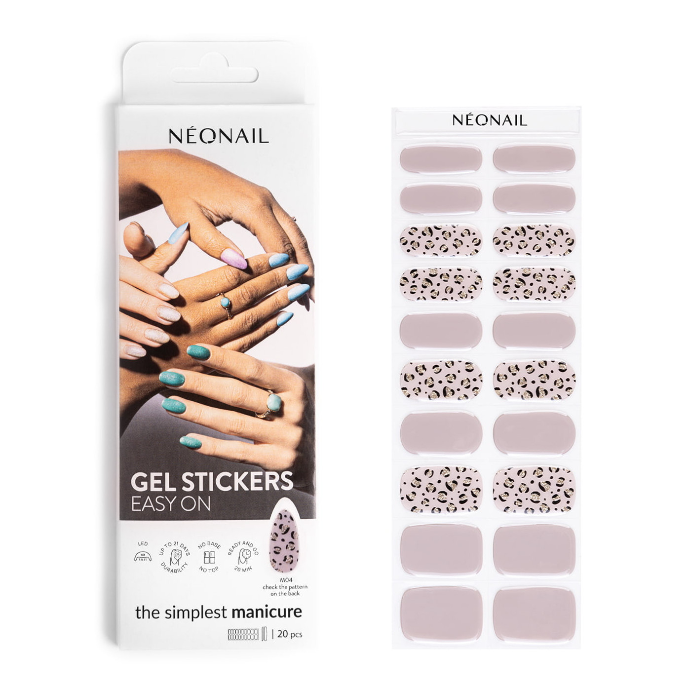 Gel laky v nálepce GEL STICKERS EASY ON M04