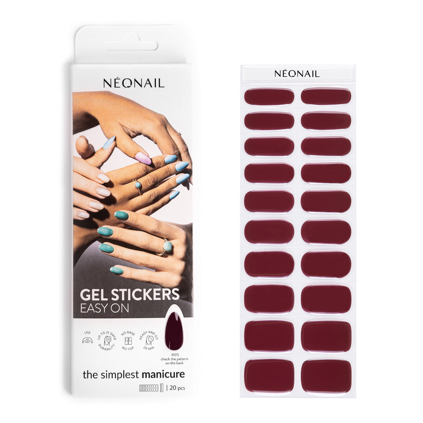 Gel laky v nálepce GEL STICKERS EASY ON M05