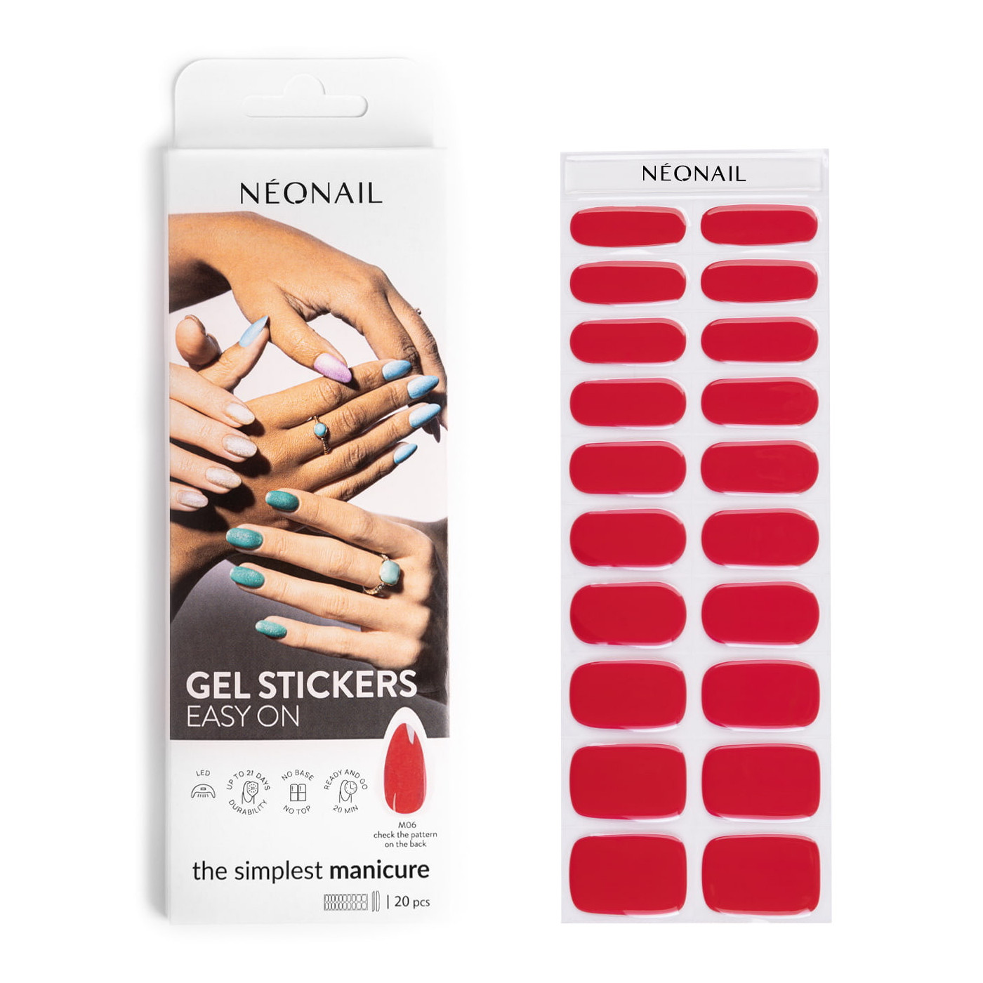 Gel laky v nálepce GEL STICKERS EASY ON M06