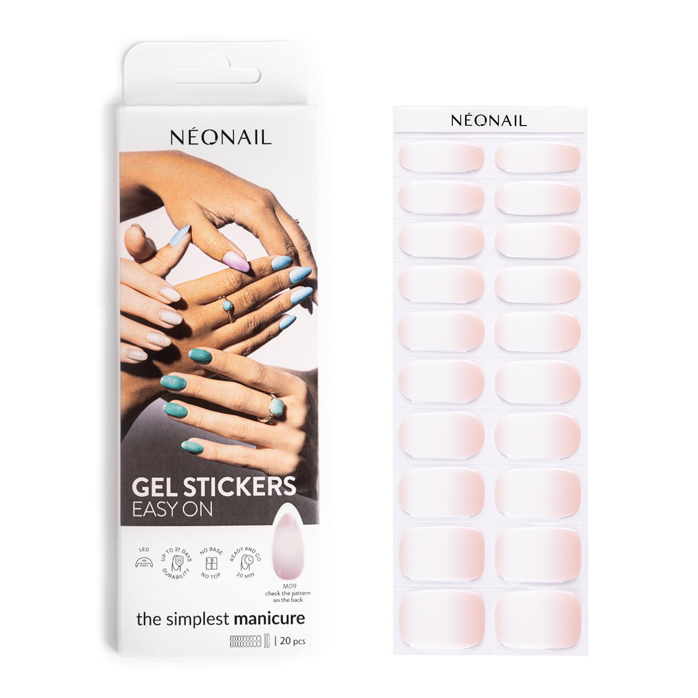 Gel laky v nálepce GEL STICKERS EASY ON M09