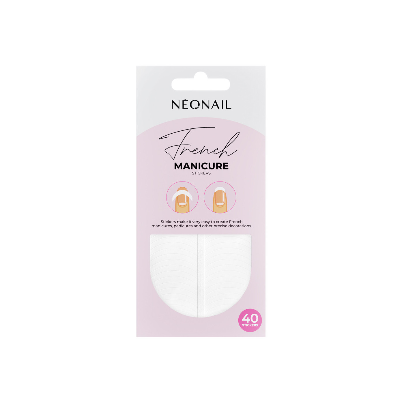 Šablony pro francouzskou manikúru 40 ks - 01| 11121| NEONAIL