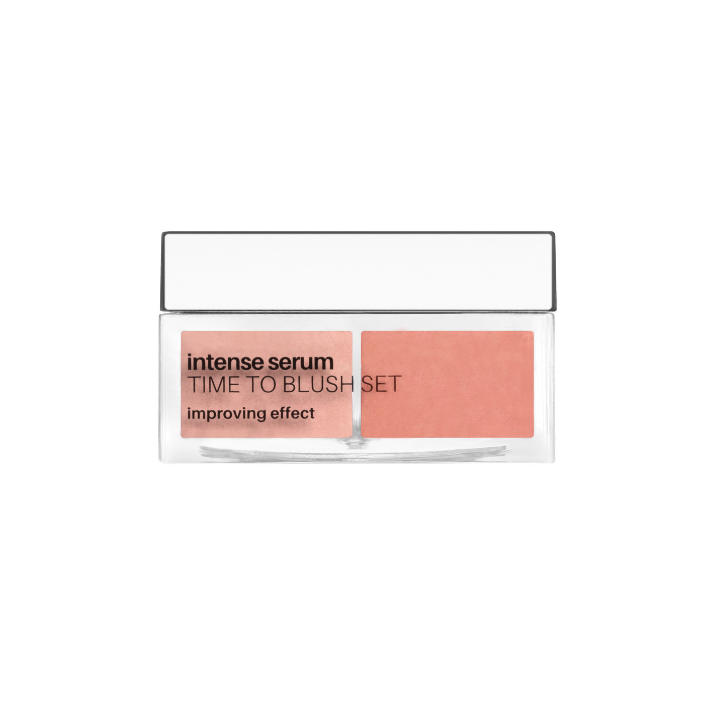 Sypká pudrová tvářenka Pink Peach Rush Intense Serum Time to Blush 02 – jedna sada, čtyři odstíny
