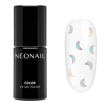 Transparentní UV gel lak s měsíčky Mystic Moon – halloweenské nehty