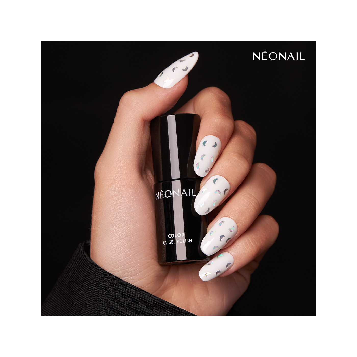 Transparentní UV gel lak s měsíčky Mystic Moon – halloweenské nehty Transparentní UV gel lak s měsíčky Mystic Moon – halloweenské nehty