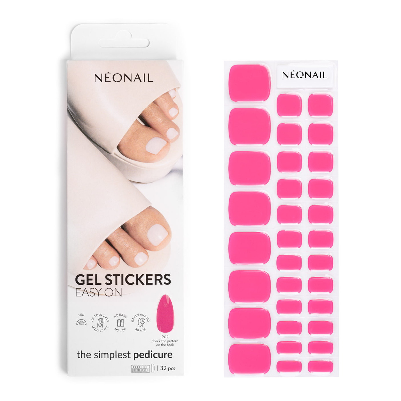 Gel laky v nálepce GEL STICKERS EASY ON P02