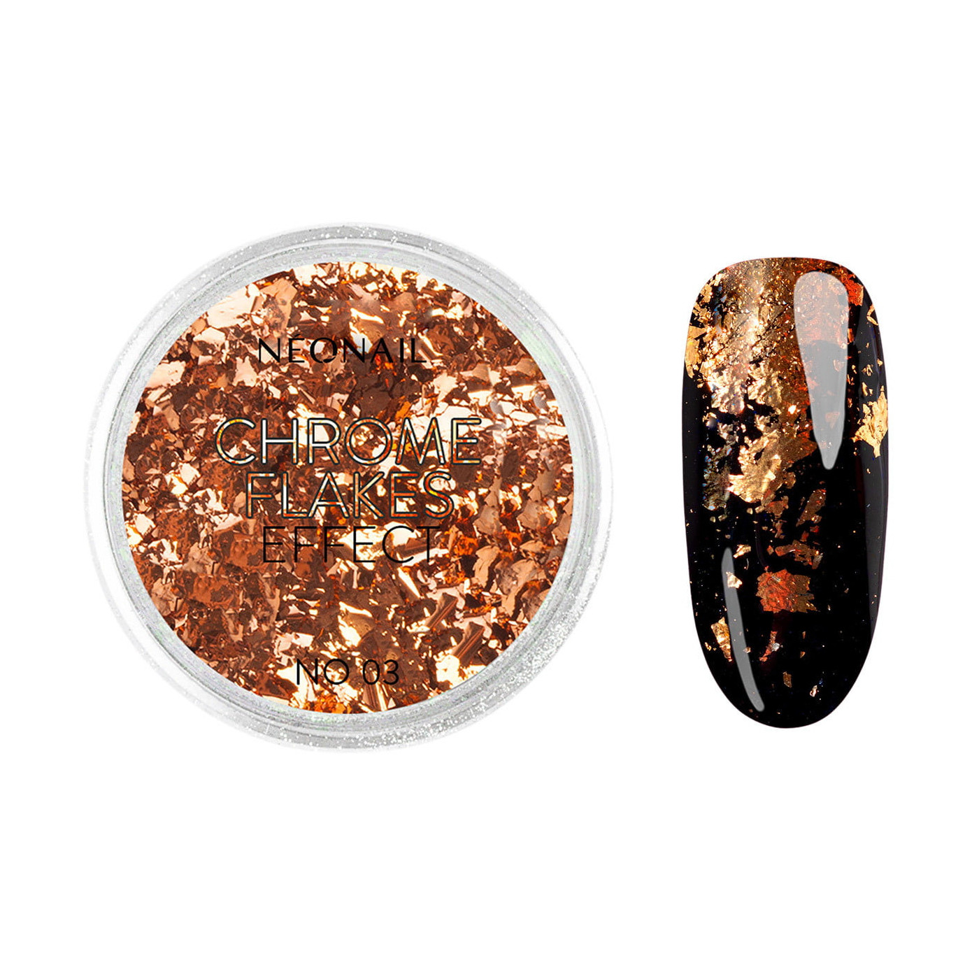 Prášek Chrome Flakes Effect No. 03 Prášek Chrome Flakes Effect No. 03