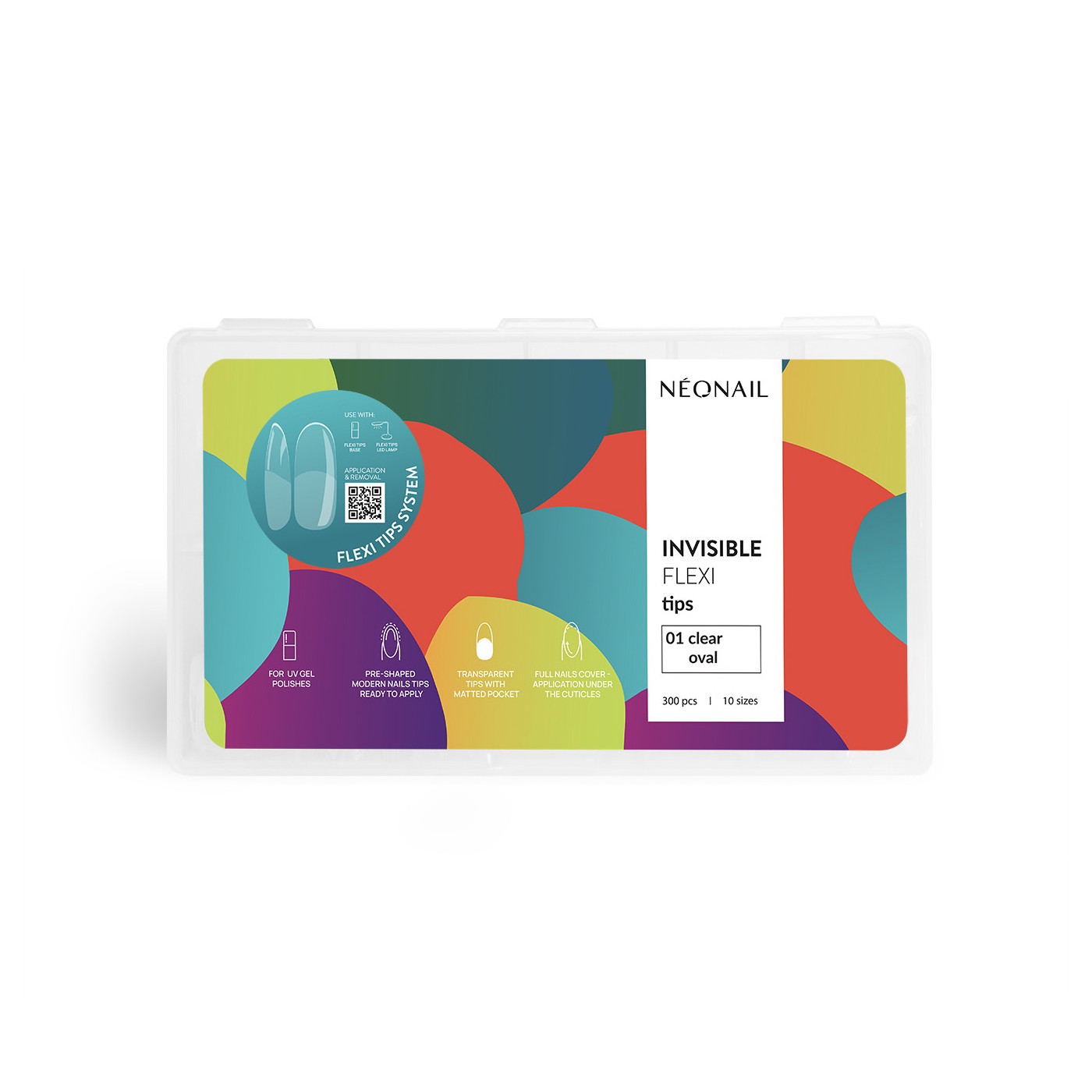 Flexibilní nehtové špičky na prodloužení nehtů Invisible Flexi Tips 01 Clear Oval –  nový pohled na tipy|10812 Flexibilní nehtové špičky na prodloužení nehtů Invisible Flexi Tips 01 Clear Oval –  nový pohled na tipy|10812