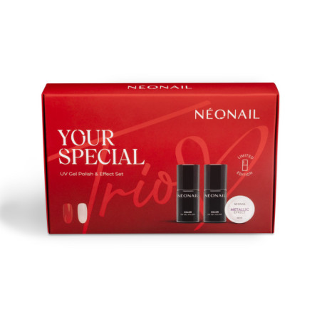 Vánoční sada Your Special Trio s práškem Metallic Effect 10 - splňte si své přání o dokonalé manicure