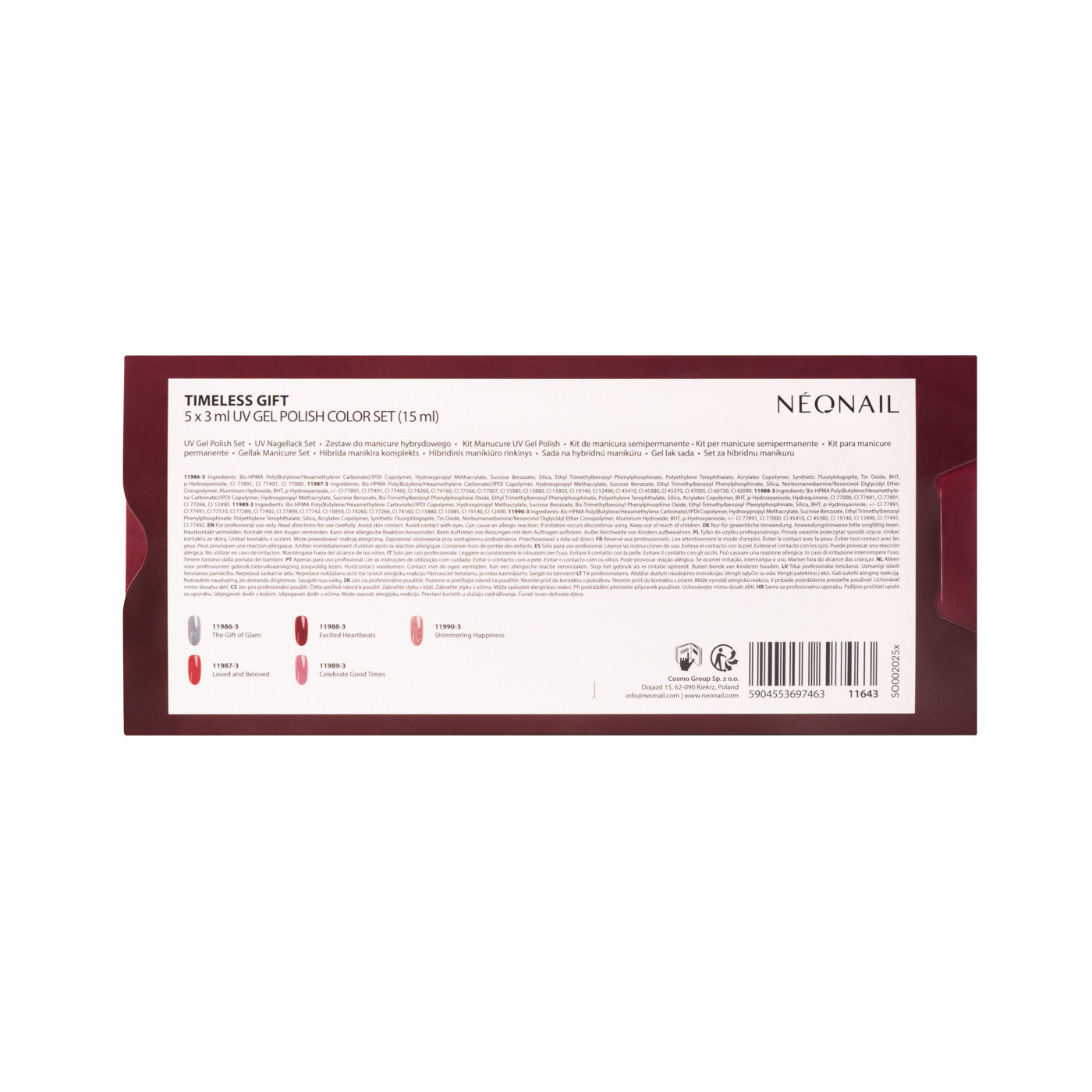 Sada Timeless Gift 5 x 3 ml UV Gel Polish Set