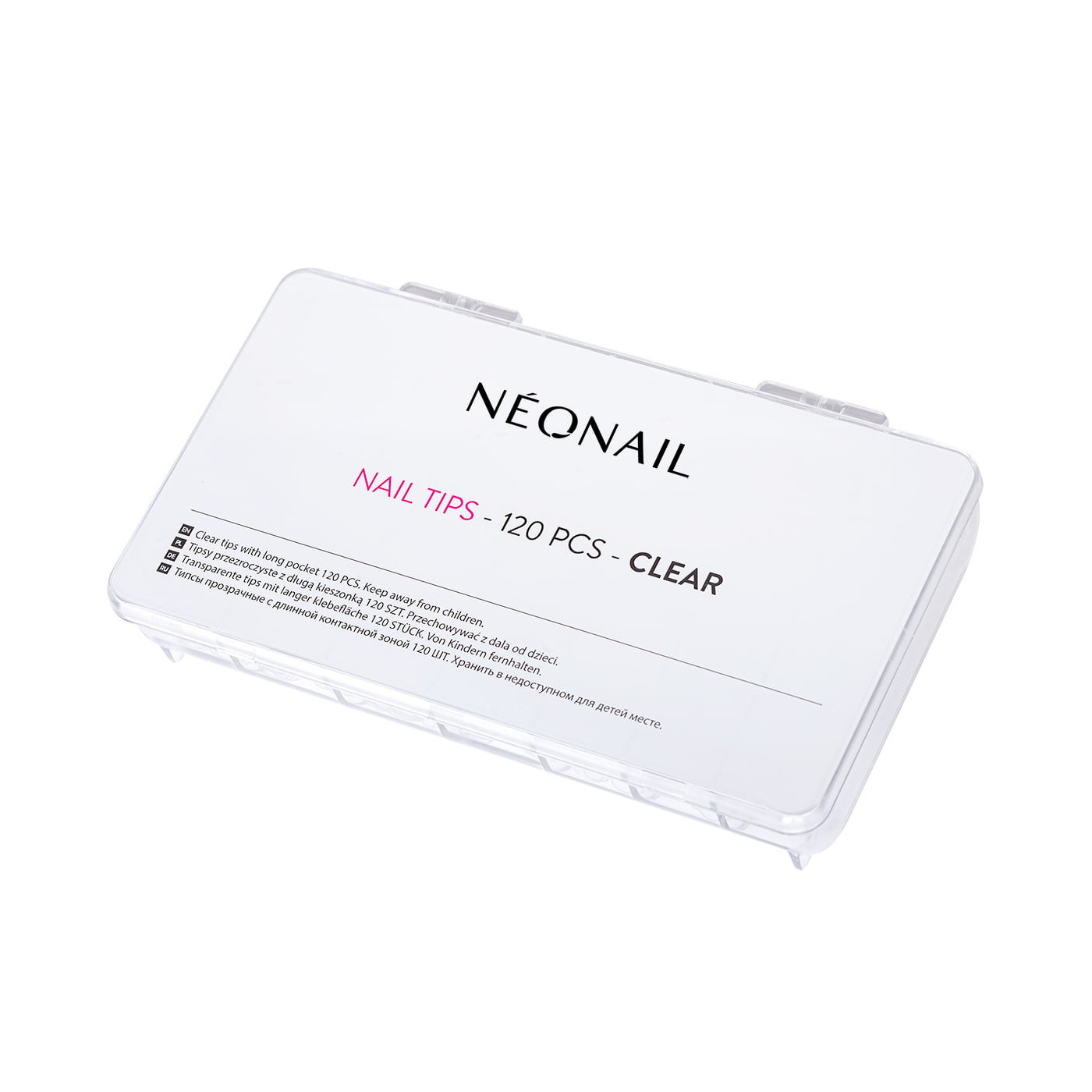 Umělé nehty průhledné 120 ks s dlouhou kapsičkou NEONAIL