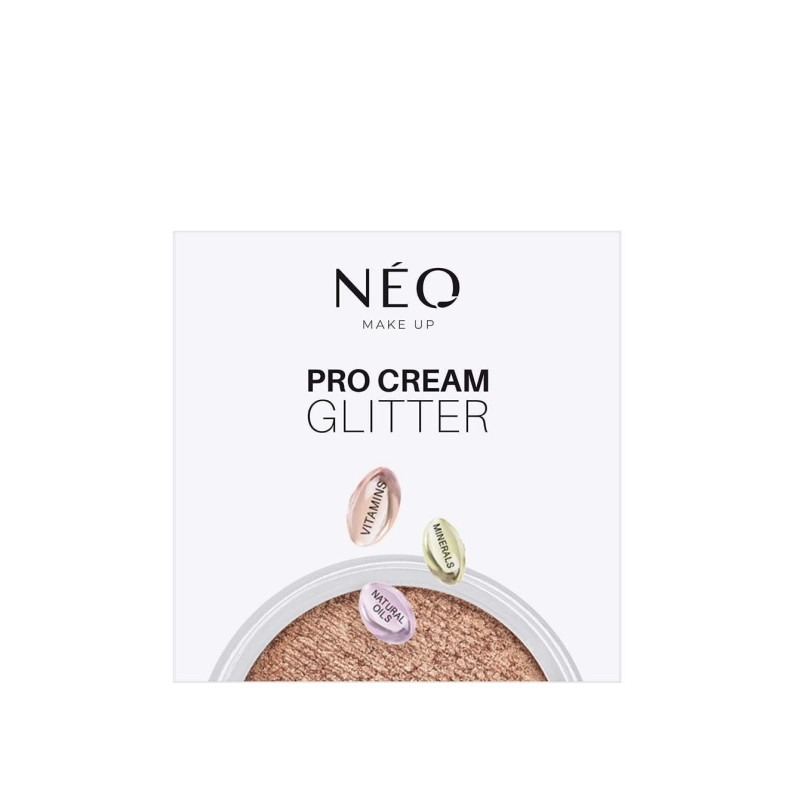 15 Krémové stíny Pro Cream Glitter Sparkly Gold