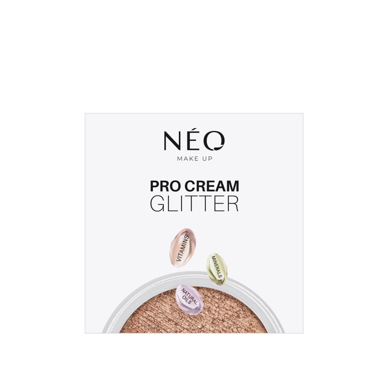 17 Krémové stíny Pro Cream Glitter Sparkly Cinammon