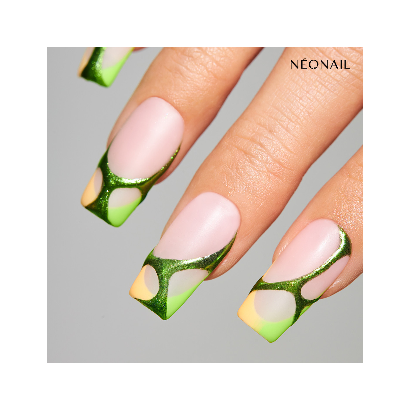 Flexibilní nehtové špičky na prodloužení nehtů Invisible Flexi Tips  Clear Square -  krásná stylizace s elastickými tipy|10813