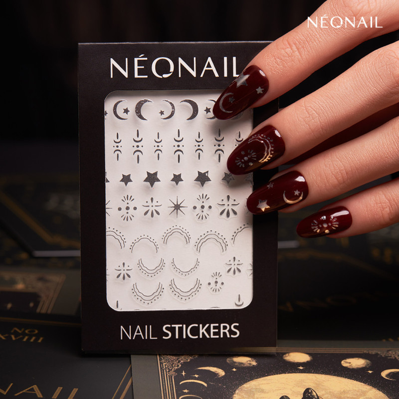 Stříbrné samolepky na nehty 05: Astro Silver – astro nehty