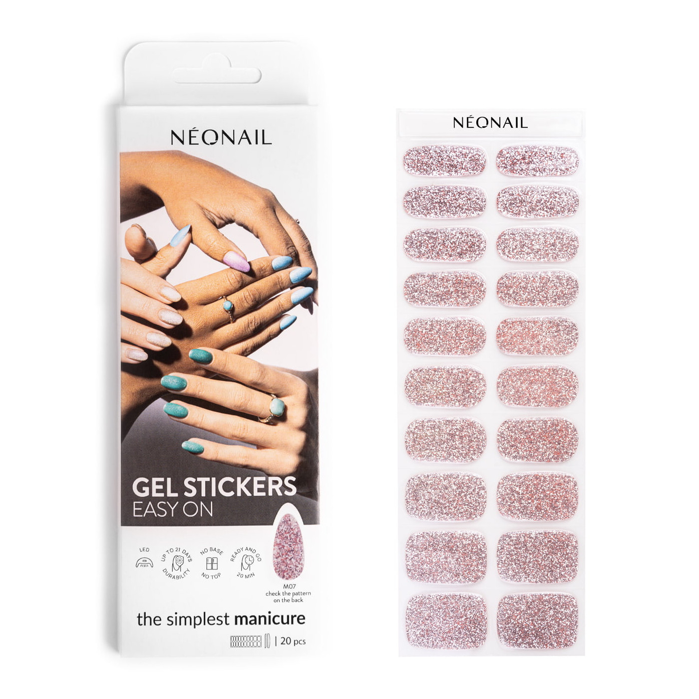 Gel laky v nálepce GEL STICKERS EASY ON M07