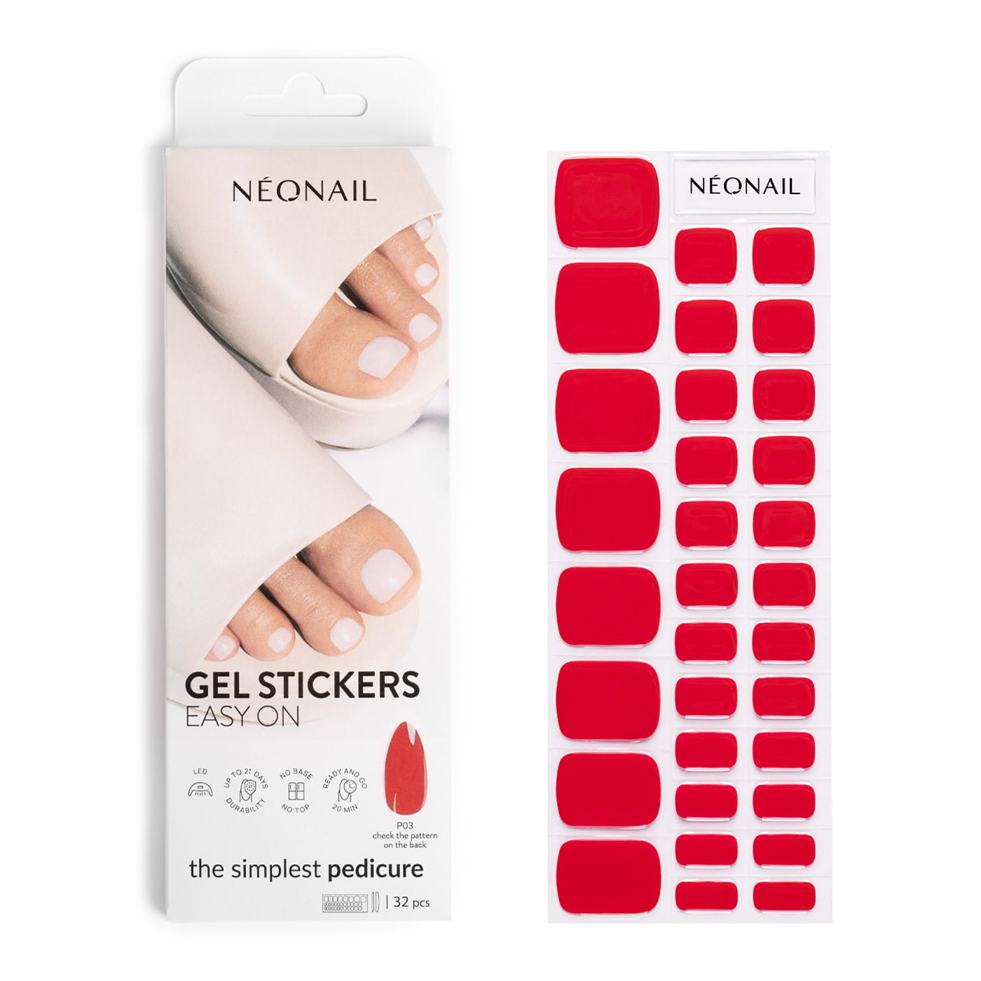 Gel laky v nálepce GEL STICKERS EASY ON P03