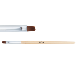 Dřevěný štětec na gel č. 6 Dřevěný štětec na gel č. 6