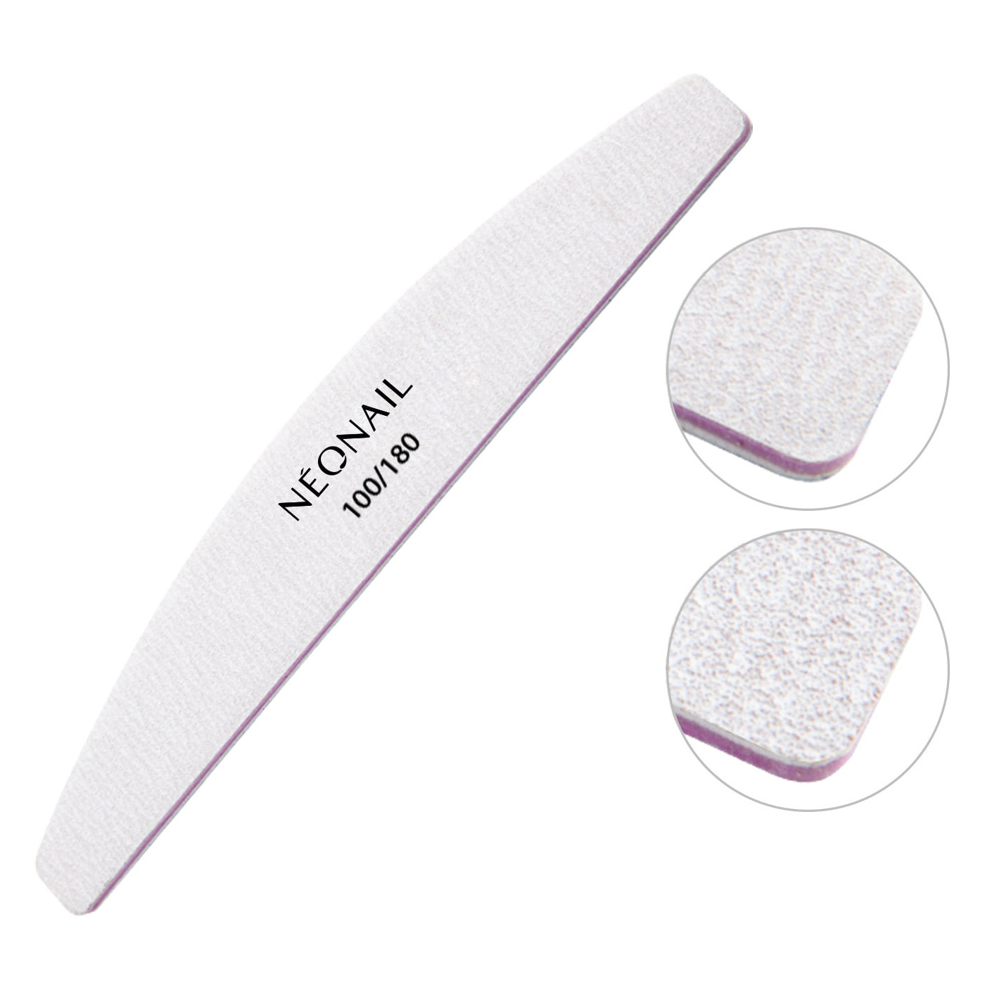 Pilník šedý lodička 100/180 NEONAIL Pilník šedý lodička 100/180 NEONAIL