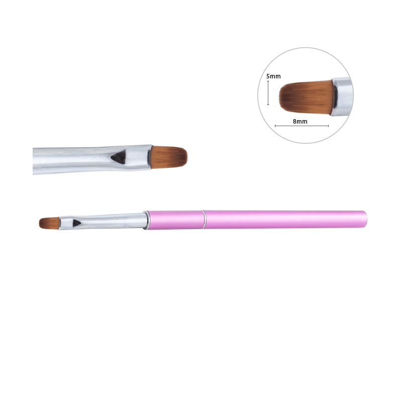 Přírodní štětec do gelu, oválný č. 6 Přírodní štětec do gelu, oválný č. 6