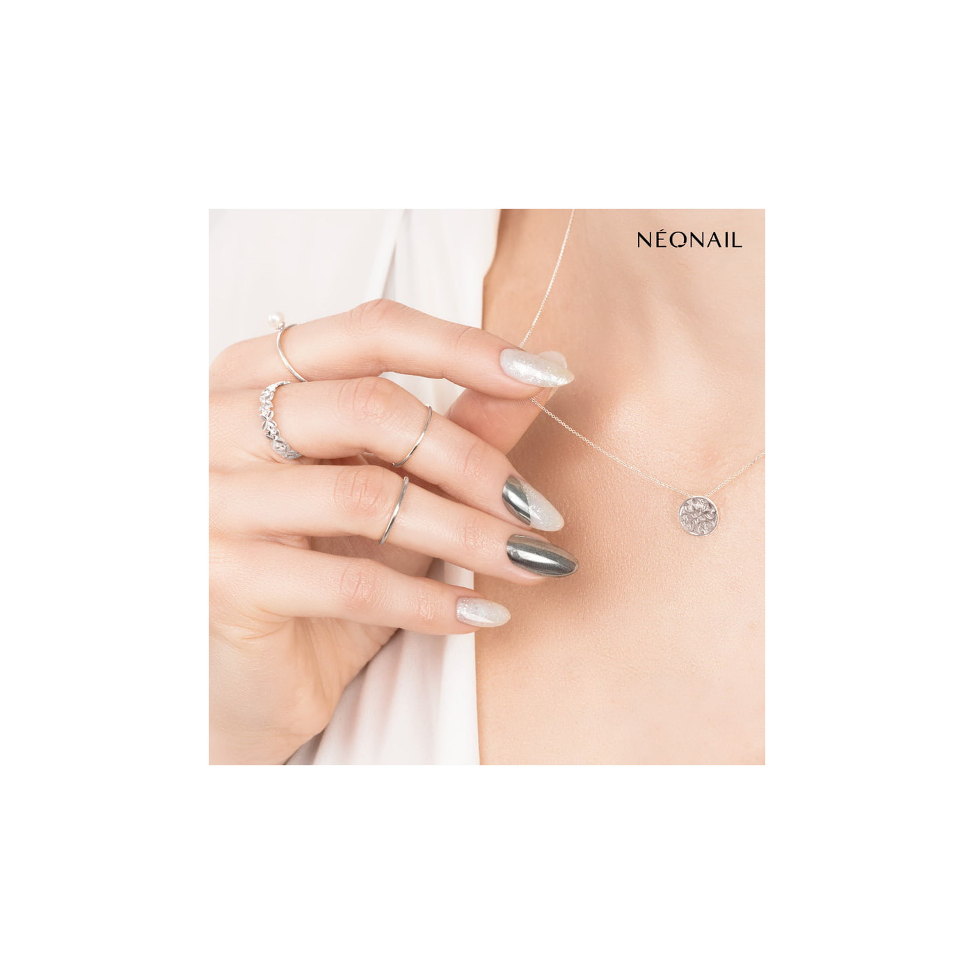 Prášek Chrome Effect – Silver