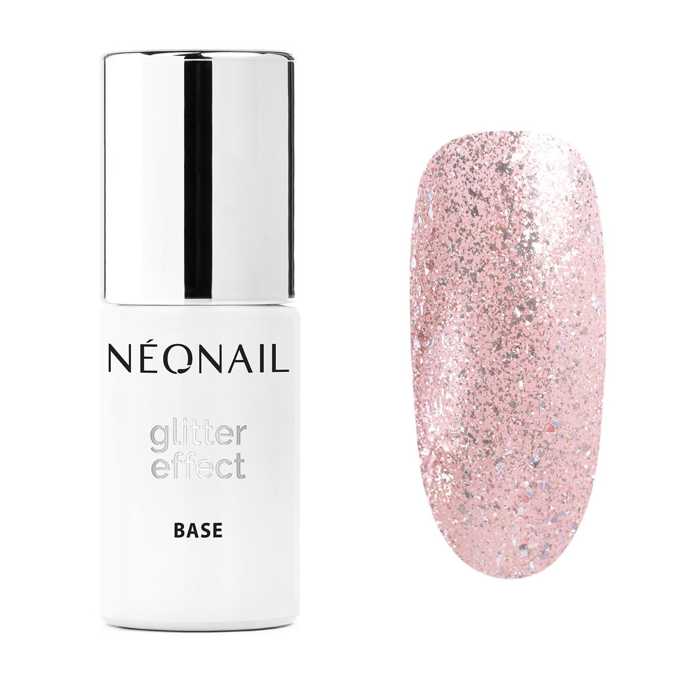 Gelová báze Glitter Effect Base Rose Twinkle 7,2 ml