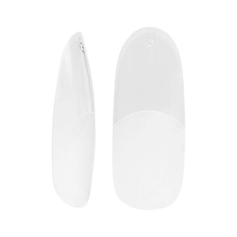 Flexibilní nehtové špičky na prodloužení nehtů Invisible Flexi Tips 01 Clear Oval –  nový pohled na tipy|10812