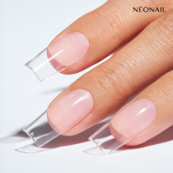 Flexibilní nehtové špičky na prodloužení nehtů Invisible Flexi Tips  Clear Square -  krásná stylizace s elastickými tipy|10813