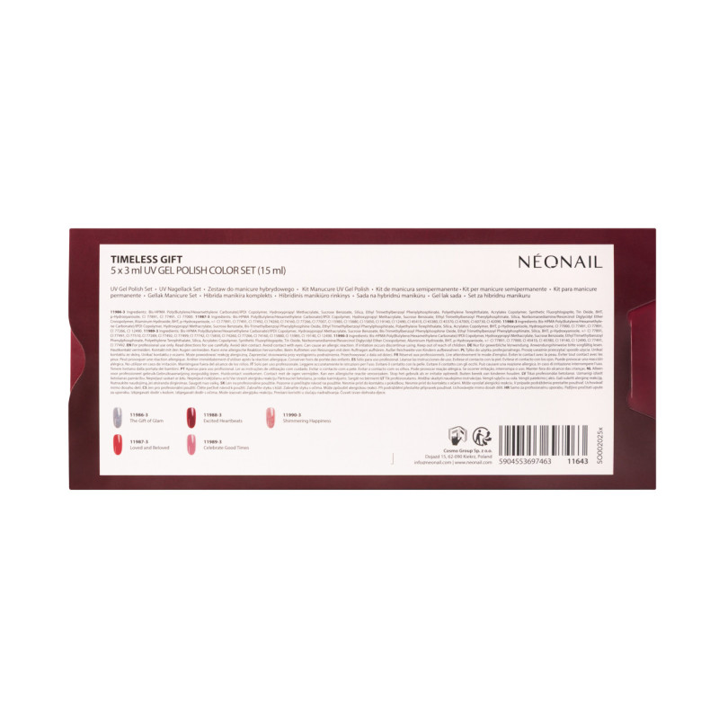 Sada Timeless Gift 5 x 3 ml UV Gel Polish Set Sada Timeless Gift 5 x 3 ml UV Gel Polish Set