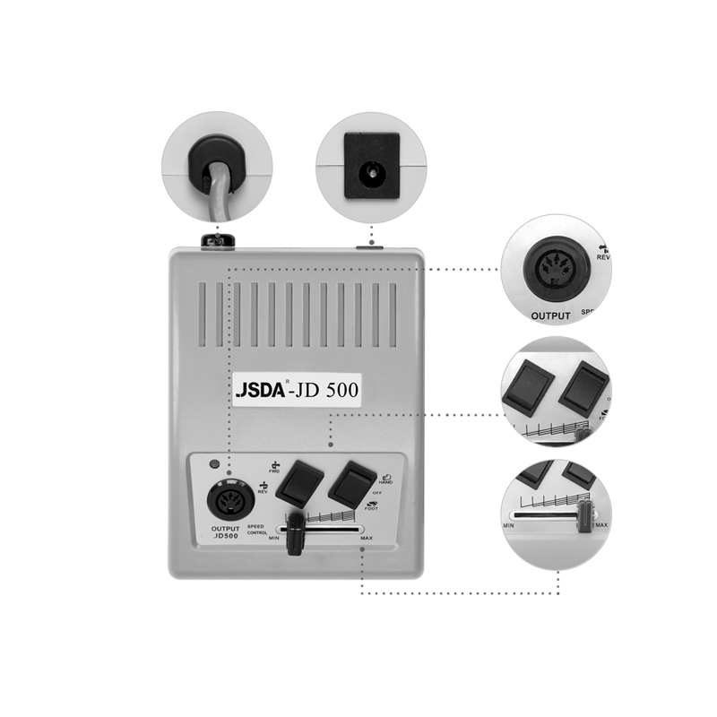 Fréza  - JSDA Nail Drill JD 500 Silver 35W