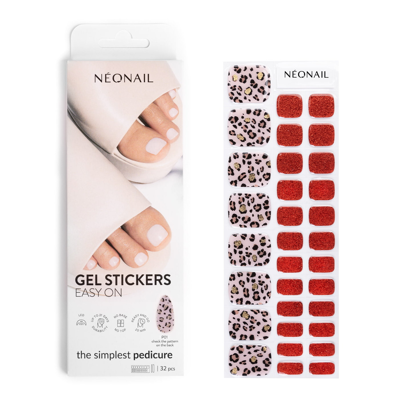 Gel laky v nálepce GEL STICKERS EASY ON P01 Gel laky v nálepce GEL STICKERS EASY ON P01