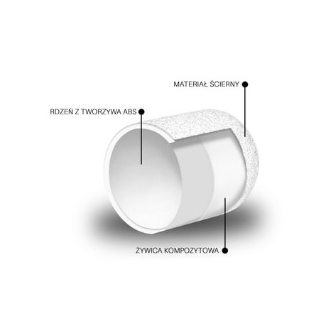 Zaokrouhlen&aacute; čepička ABS White 13mm 150