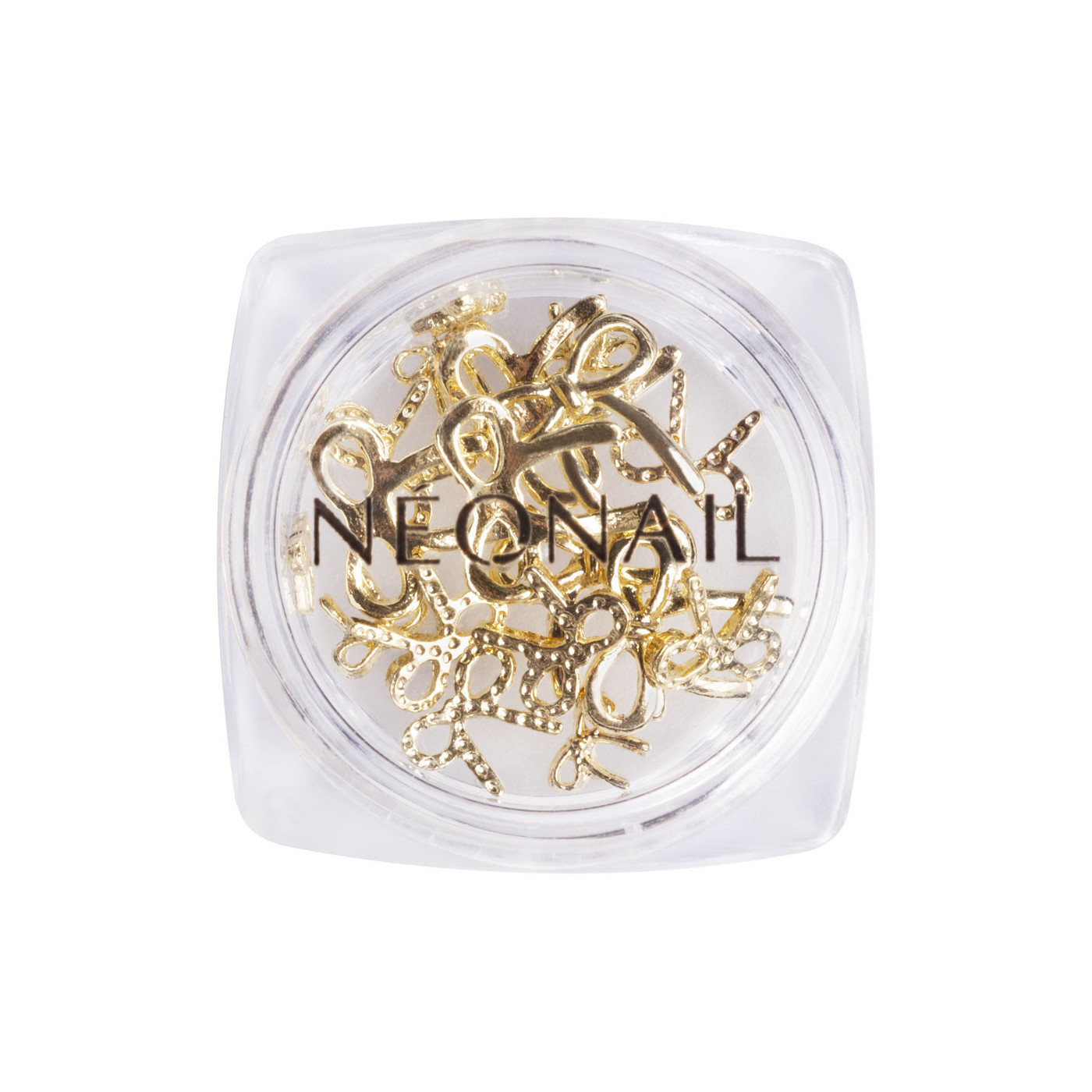 3D ozdoba : Gold Bows - zlaté ozdoby na nehty 3D ozdoba : Gold Bows - zlaté ozdoby na nehty