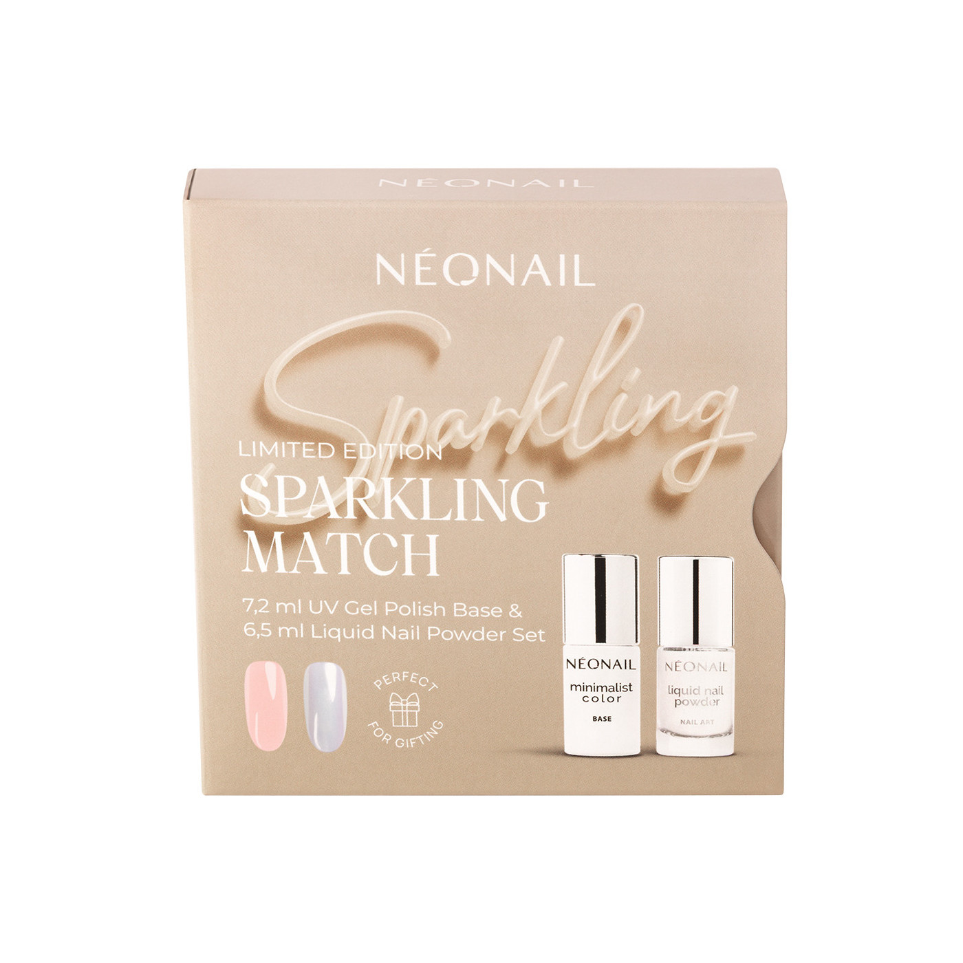 Sada Sparkling Match 7,2 ml UV Gel Polish Base & 6,5 ml Liquid Nail Powder Sada Sparkling Match 7,2 ml UV Gel Polish Base & 6,5 ml Liquid Nail Powder