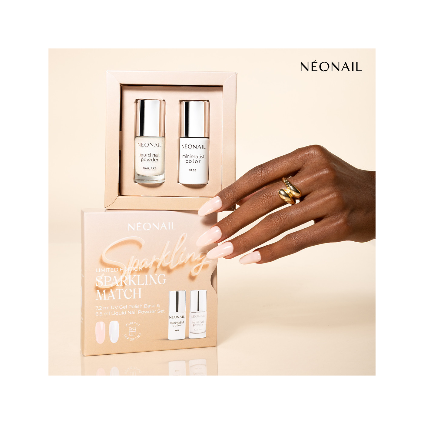 Sada Sparkling Match 7,2 ml UV Gel Polish Base & 6,5 ml Liquid Nail Powder Sada Sparkling Match 7,2 ml UV Gel Polish Base & 6,5 ml Liquid Nail Powder