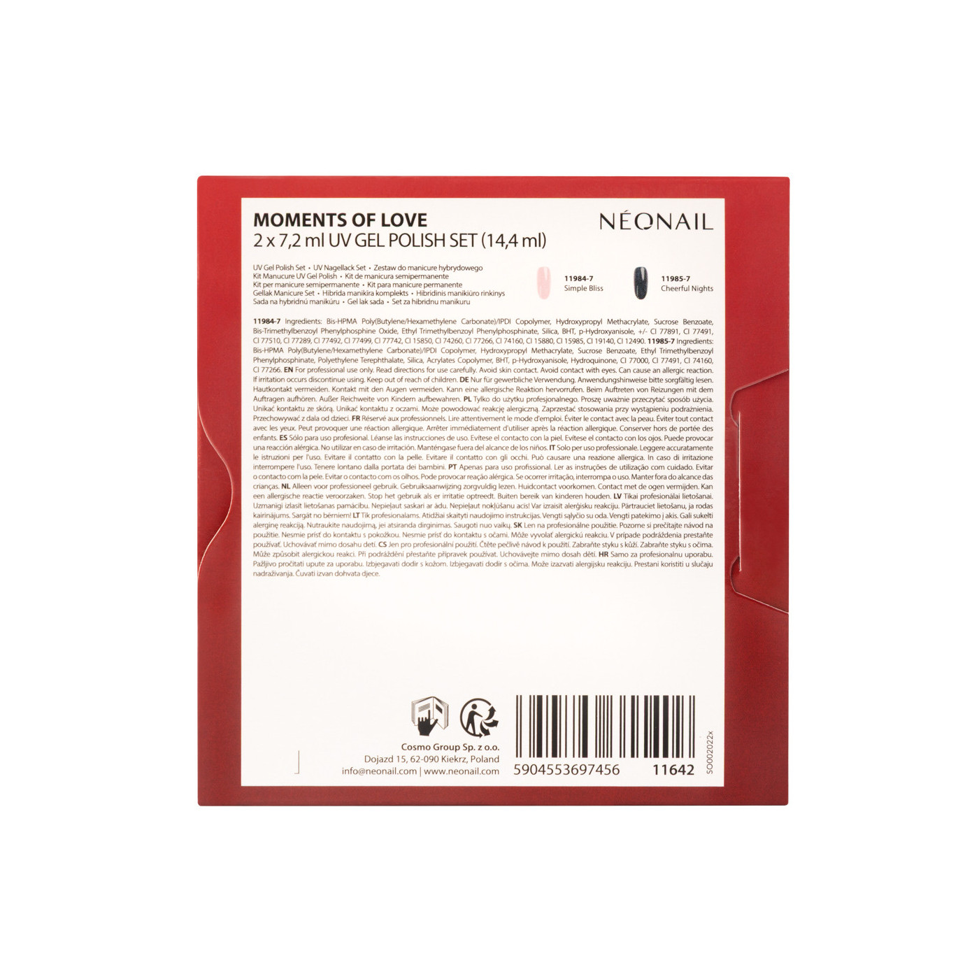 Sada Moments of Love 2 x 7,2 ml UV Gel Polish Set Sada Moments of Love 2 x 7,2 ml UV Gel Polish Set