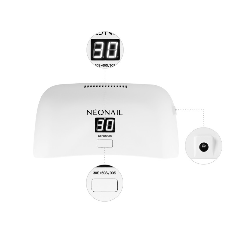 B&iacute;l&aacute; LED lampa na nehty 10W/36 LED