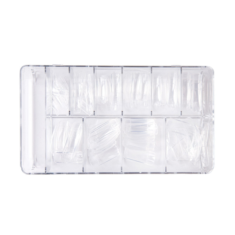 Uměl&eacute; nehty průhledn&eacute; 120 ks s dlouhou kapsičkou NEONAIL