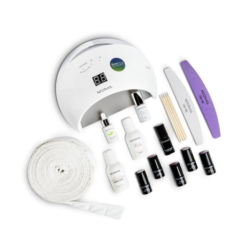 Sada pro UV gel laky ADORABLE  &ndash; 7 bestsellerov&yacute;ch laků + 21W/48 LED lampa