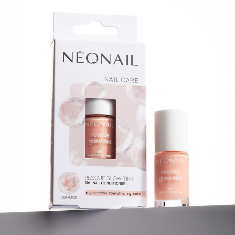 Rescue Glow Tint 3-in-1 Nail Conditioner Peachy Nude &ndash; pos&iacute;len&aacute; nehtov&aacute; plot&eacute;nka