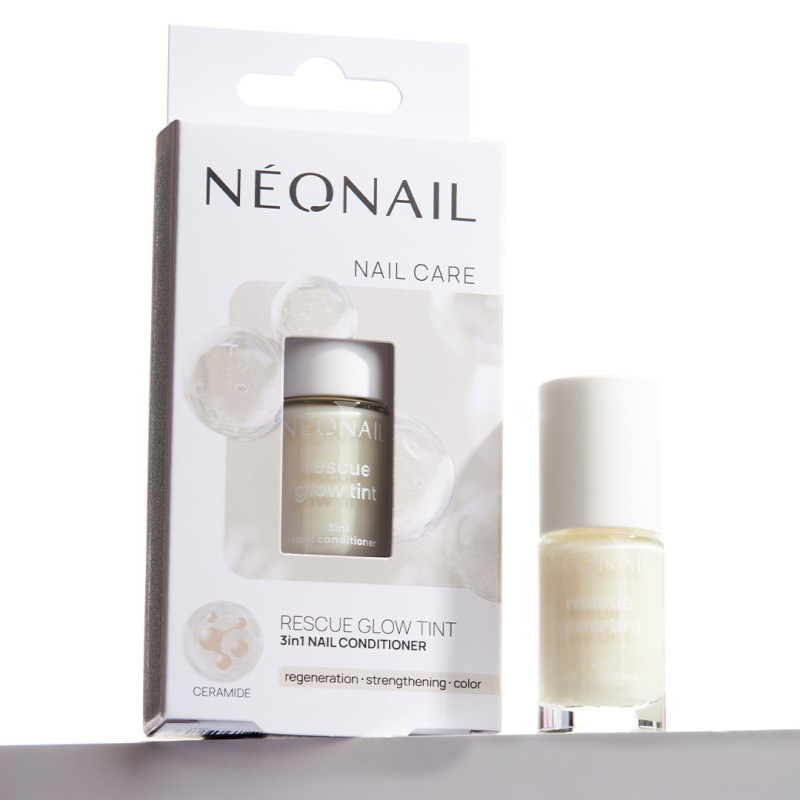 Rescue Glow Tint 3-in-1 Nail Conditioner Milky White &ndash; ml&eacute;čn&yacute; odst&iacute;n p&eacute;če
