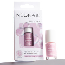 Rescue Glow Tint 3‑in‑1 Nail Conditioner Glitter Violet &ndash; třpytiv&yacute; fialov&yacute; efekt