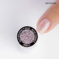 Gelová báze Glitter Effect Base Rose Twinkle 7,2 ml | NEONAIL Gelová báze Glitter Effect Base Rose Twinkle 7,2 ml | NEONAIL
